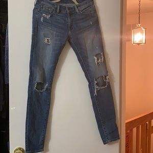 Ralph Lauren Denim & Supply Distressed Skinny Jean